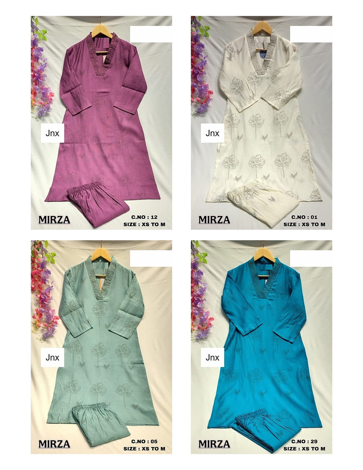Mirza Jnx Kurti Pant Set Exporter Ahmedabad