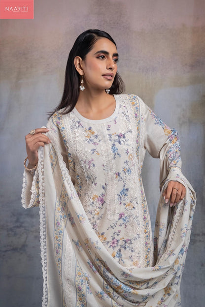 Mirza Naariti Cotton Lawn Pant Style Suits Exporter India