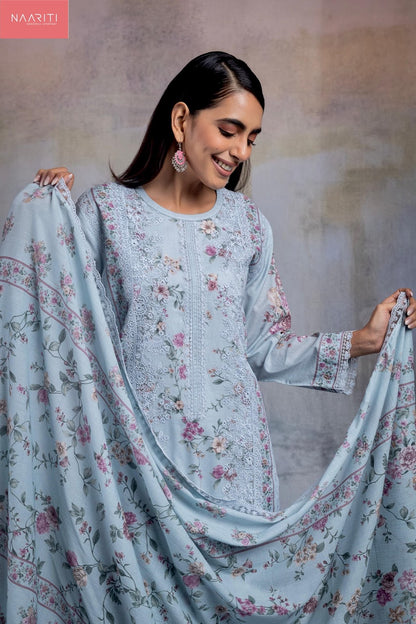 Mirza Naariti Cotton Lawn Pant Style Suits Exporter India