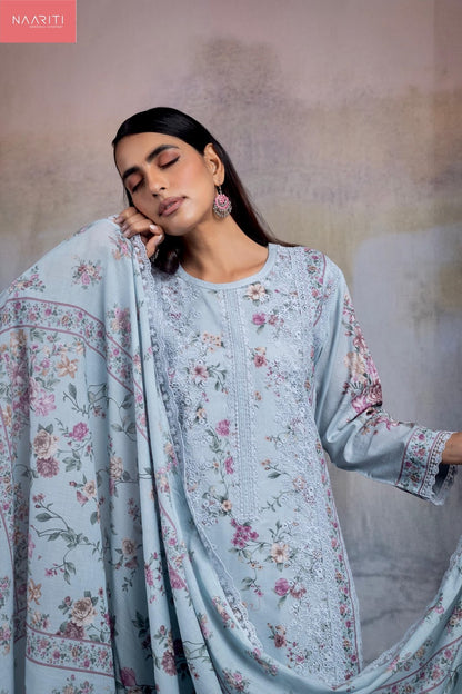 Mirza Naariti Cotton Lawn Pant Style Suits Exporter India