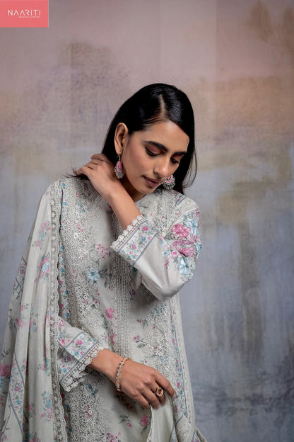 Mirza Naariti Cotton Lawn Pant Style Suits Exporter India