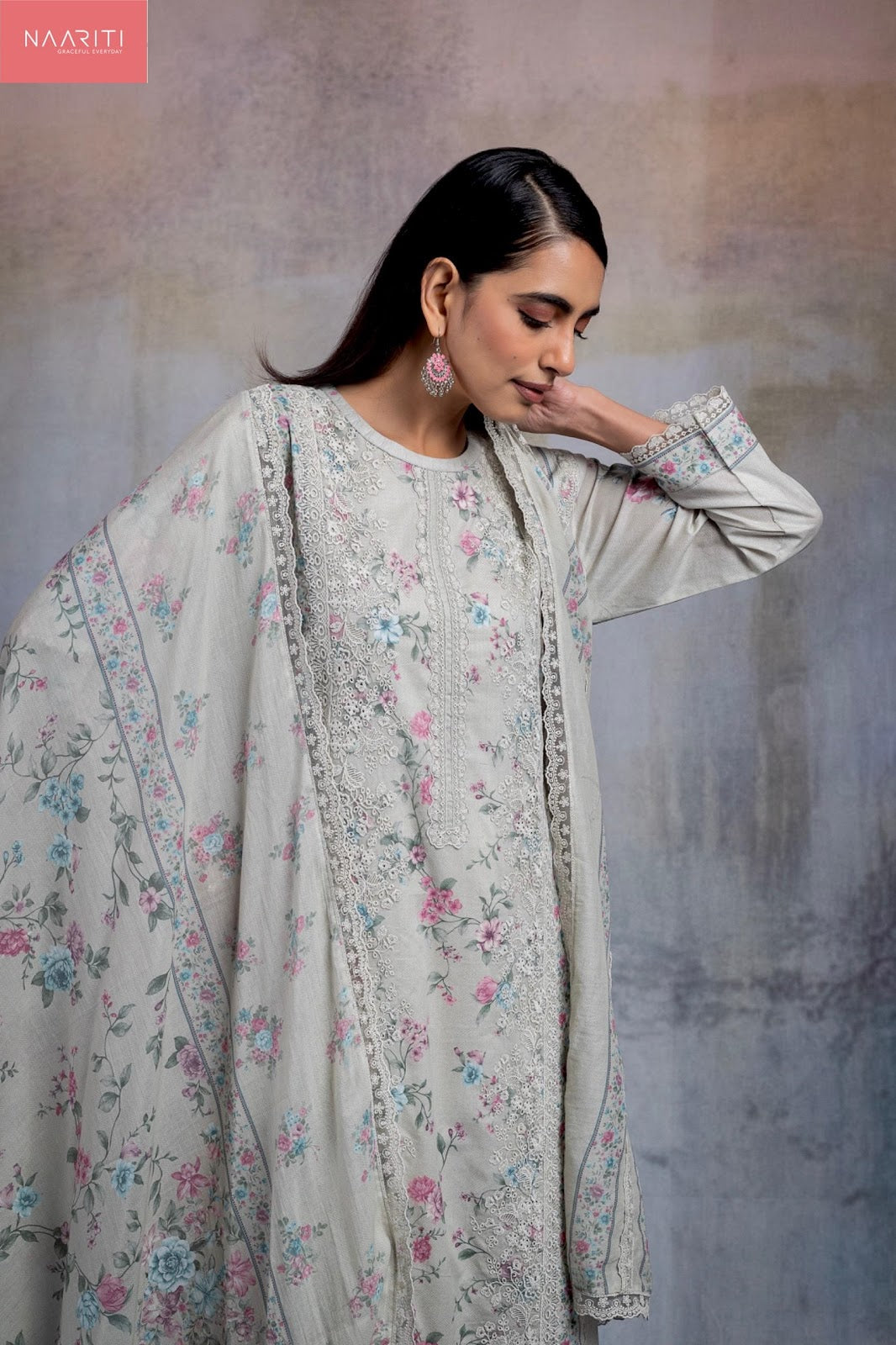 Mirza Naariti Cotton Lawn Pant Style Suits Exporter India