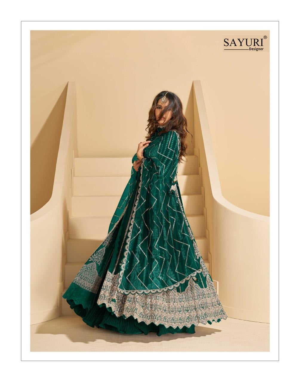 Mirza Sayuri Chinon Silk Readymade Skirt Style Suits Wholesaler India