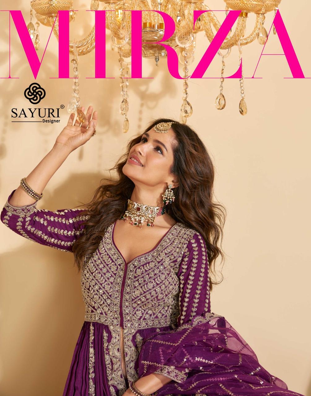 Mirza Sayuri Chinon Silk Readymade Skirt Style Suits Wholesaler India