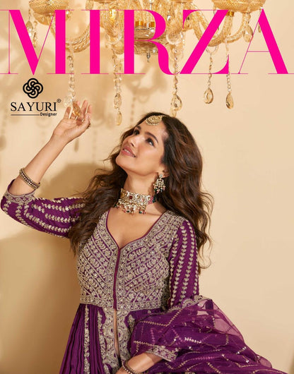 Mirza Sayuri Chinon Silk Readymade Skirt Style Suits Wholesaler India