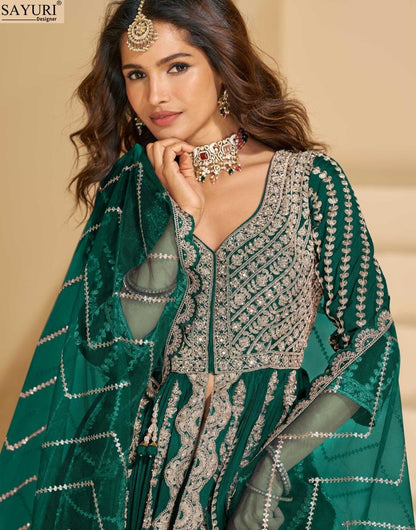 Mirza Sayuri Chinon Silk Readymade Skirt Style Suits Wholesaler India