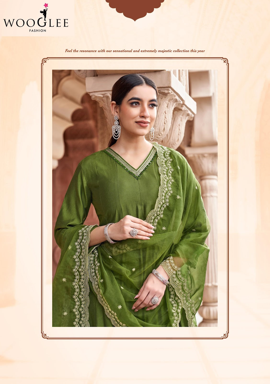 Mirza Wooglee Viscose Weaving Readymade Anarkali Suits Wholesaler