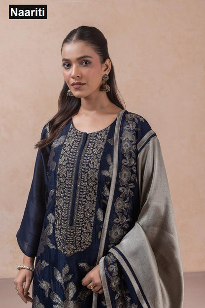 Misaki 2795 Naariti Raw Silk Pant Style Suits Wholesale Price