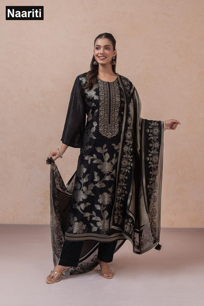 Misaki 2795 Naariti Raw Silk Pant Style Suits Wholesale Price