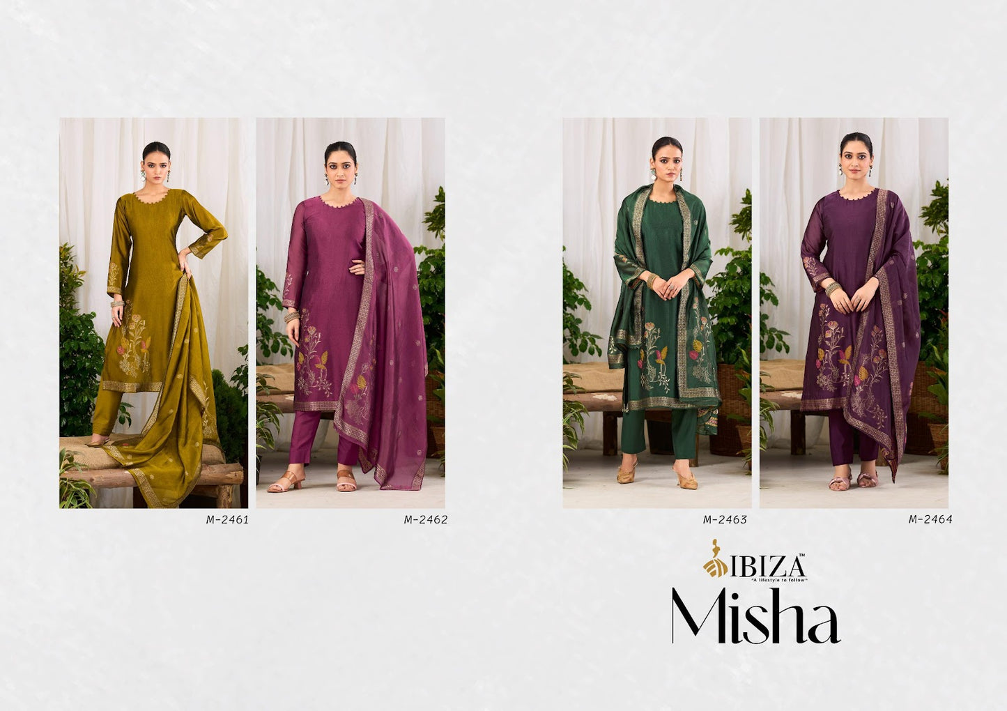 Misha Ibiza Banglori Silk Pant Style Suits Supplier