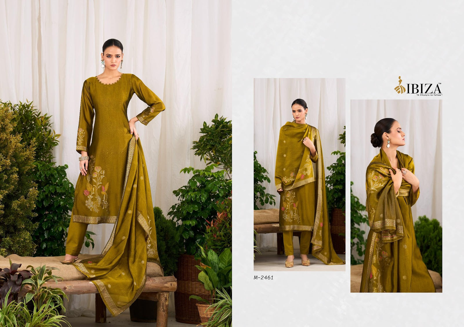 Misha Ibiza Banglori Silk Pant Style Suits Supplier