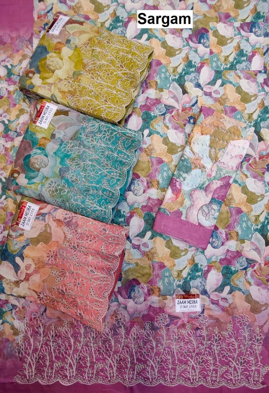 Misha Sargam Prints Jaam Salwar Suits Exporter India