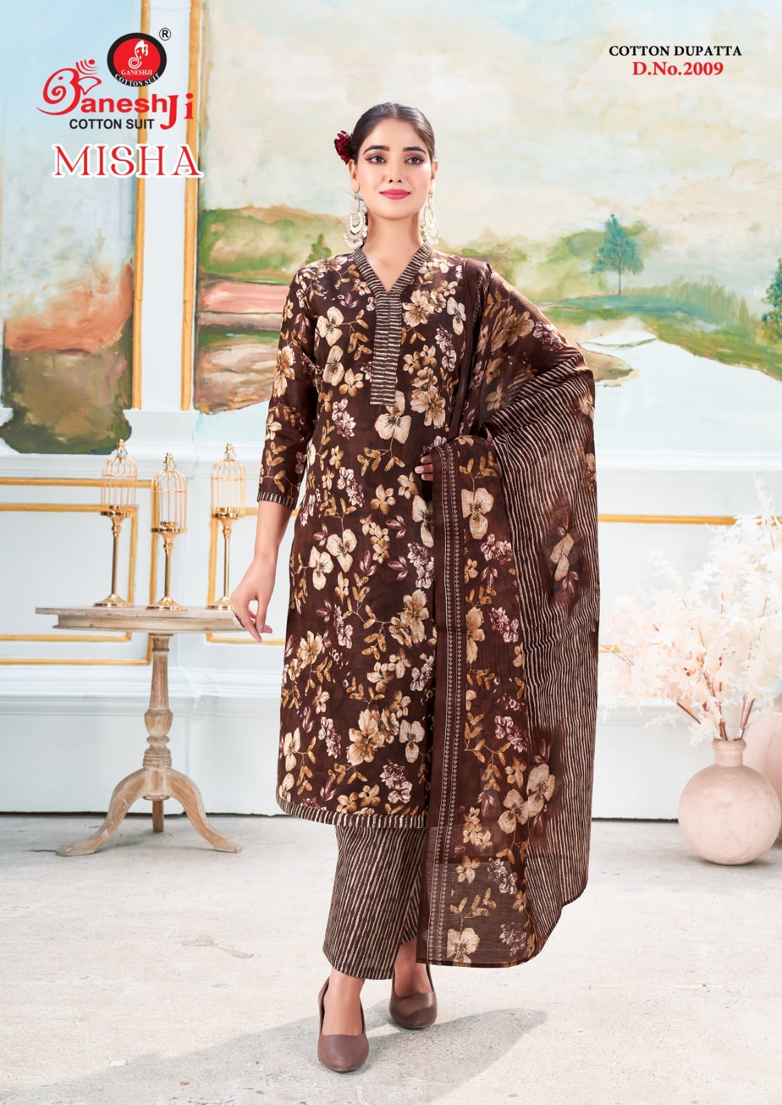 Misha Vol 2 Ganeshji Cotton Dress Material Exporter