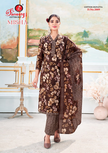 Misha Vol 2 Ganeshji Cotton Dress Material Exporter