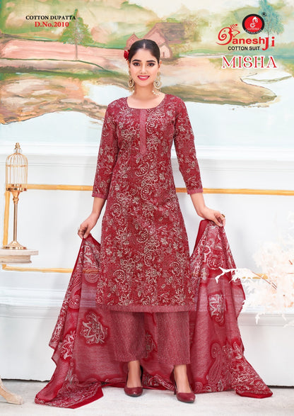 Misha Vol 2 Ganeshji Cotton Dress Material Exporter