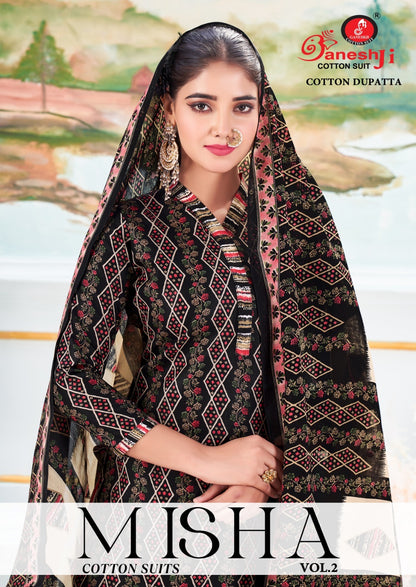 Misha Vol 2 Ganeshji Cotton Dress Material Exporter