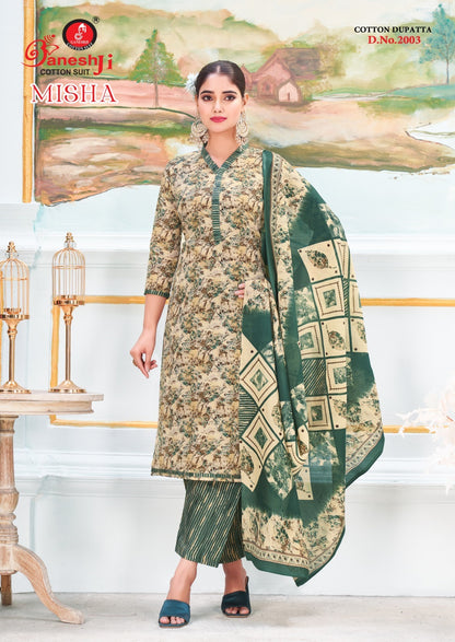 Misha Vol 2 Ganeshji Cotton Dress Material Exporter