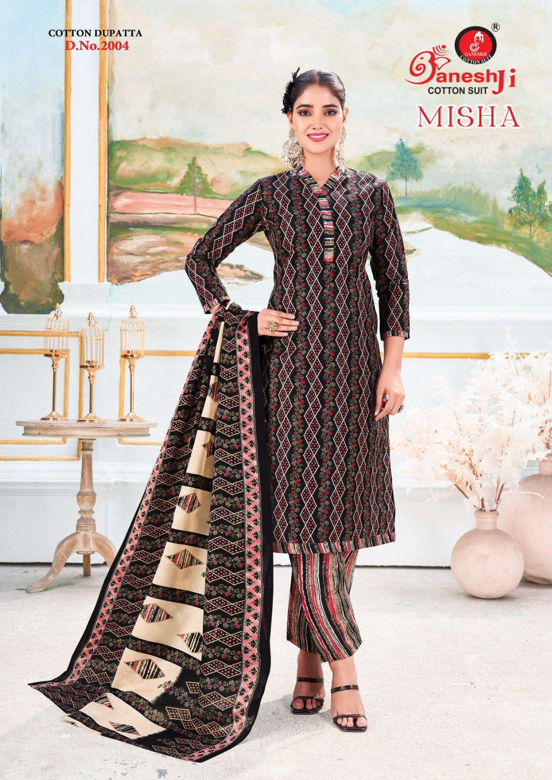 Misha Vol 2 Ganeshji Cotton Dress Material Exporter