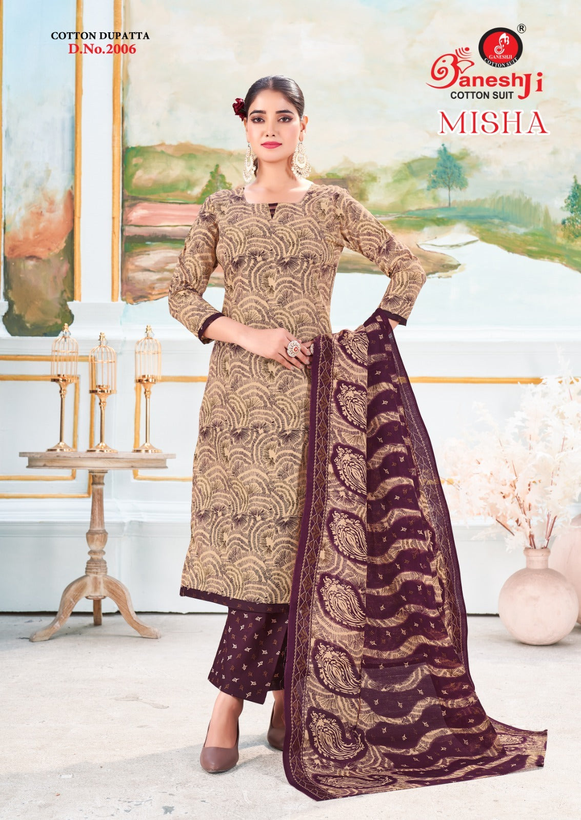 Misha Vol 2 Ganeshji Cotton Dress Material Exporter