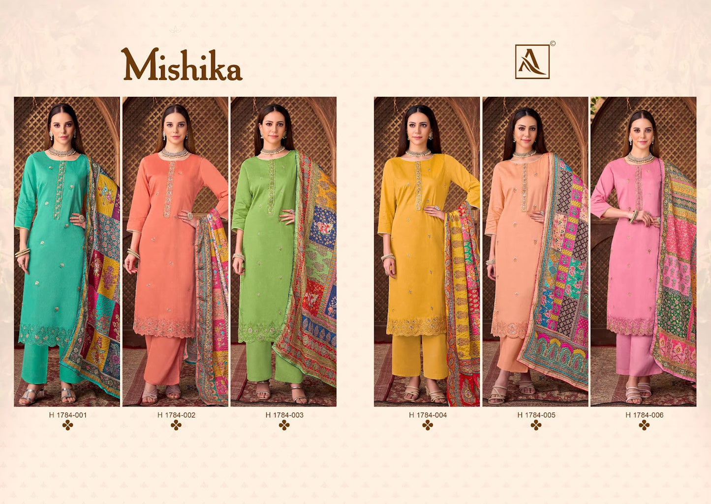 Mishika Alok Zam Karachi Salwar Suits Manufacturer