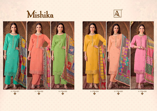Mishika Alok Zam Karachi Salwar Suits Manufacturer
