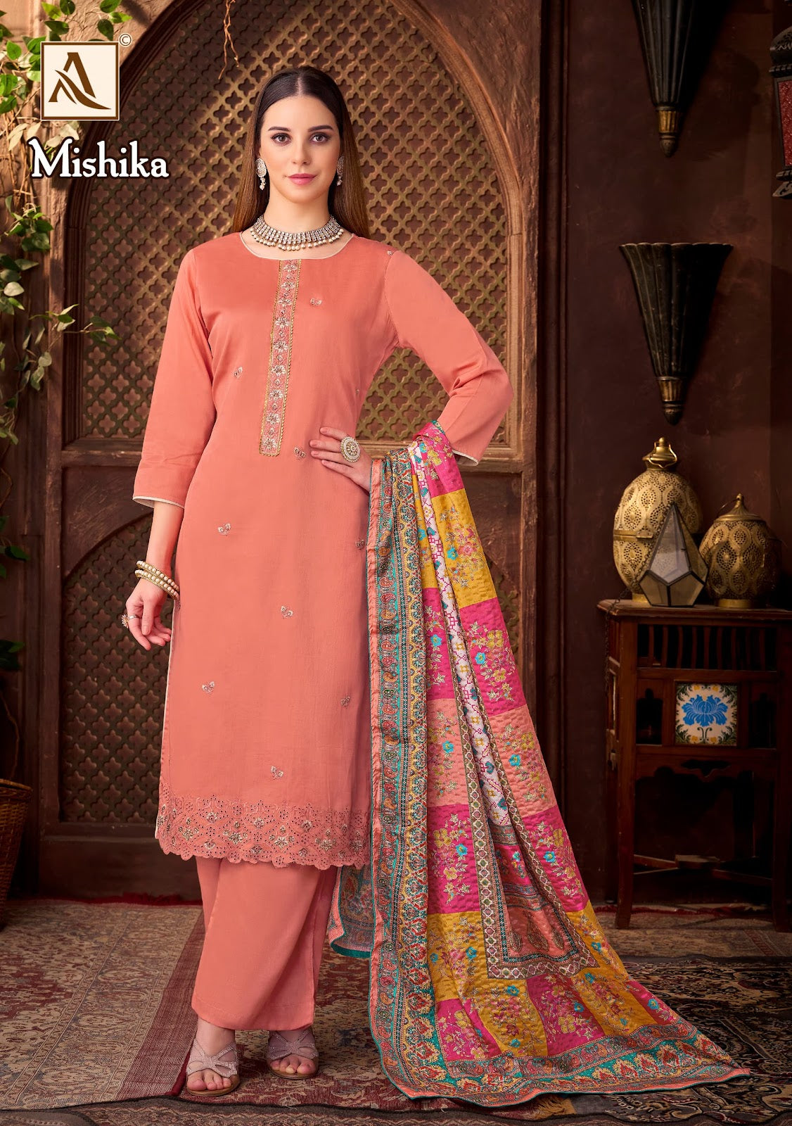 Mishika Alok Zam Karachi Salwar Suits Manufacturer