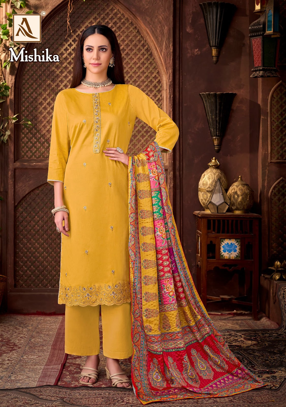 Mishika Alok Zam Karachi Salwar Suits Manufacturer