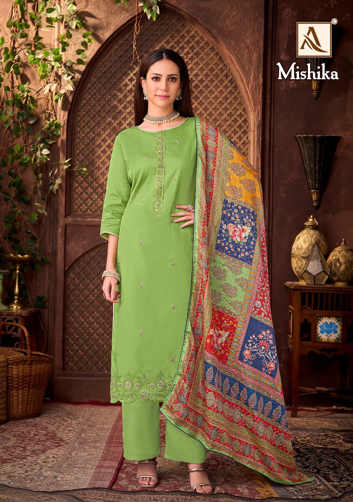 Mishika Alok Zam Karachi Salwar Suits Manufacturer