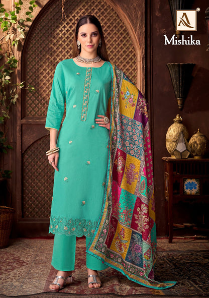 Mishika Alok Zam Karachi Salwar Suits Manufacturer