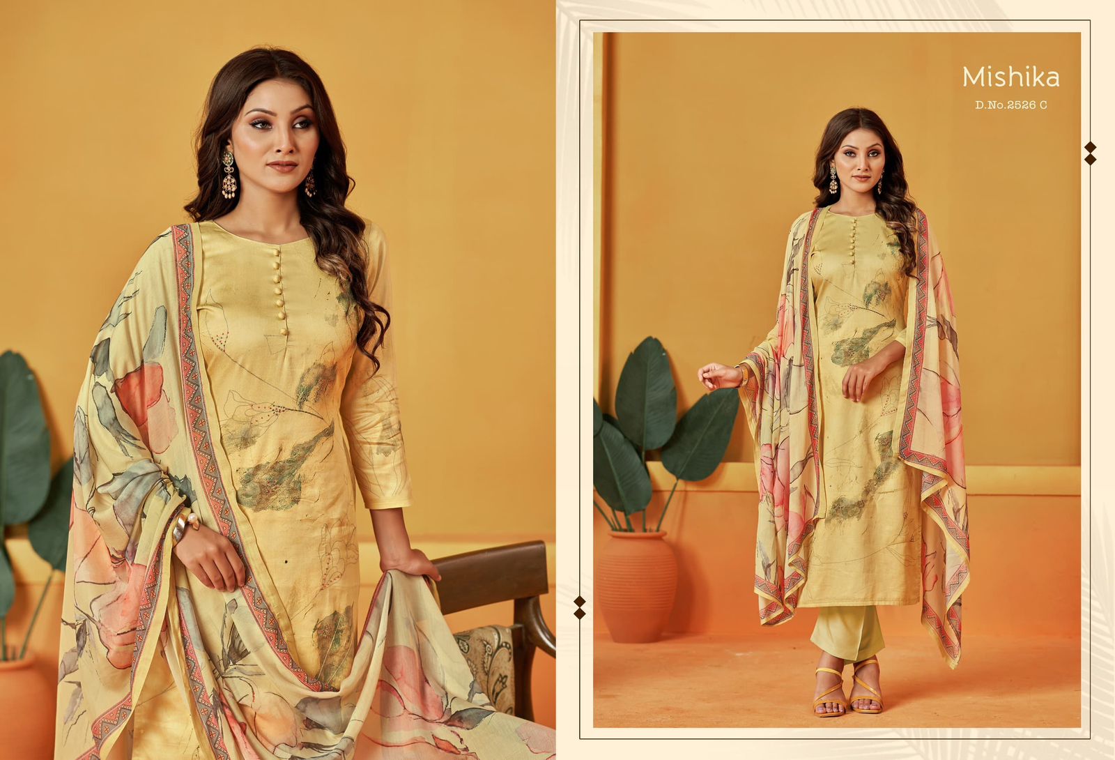 Mishika Sargam Prints Pure Jam Pant Style Suits Wholesale Price