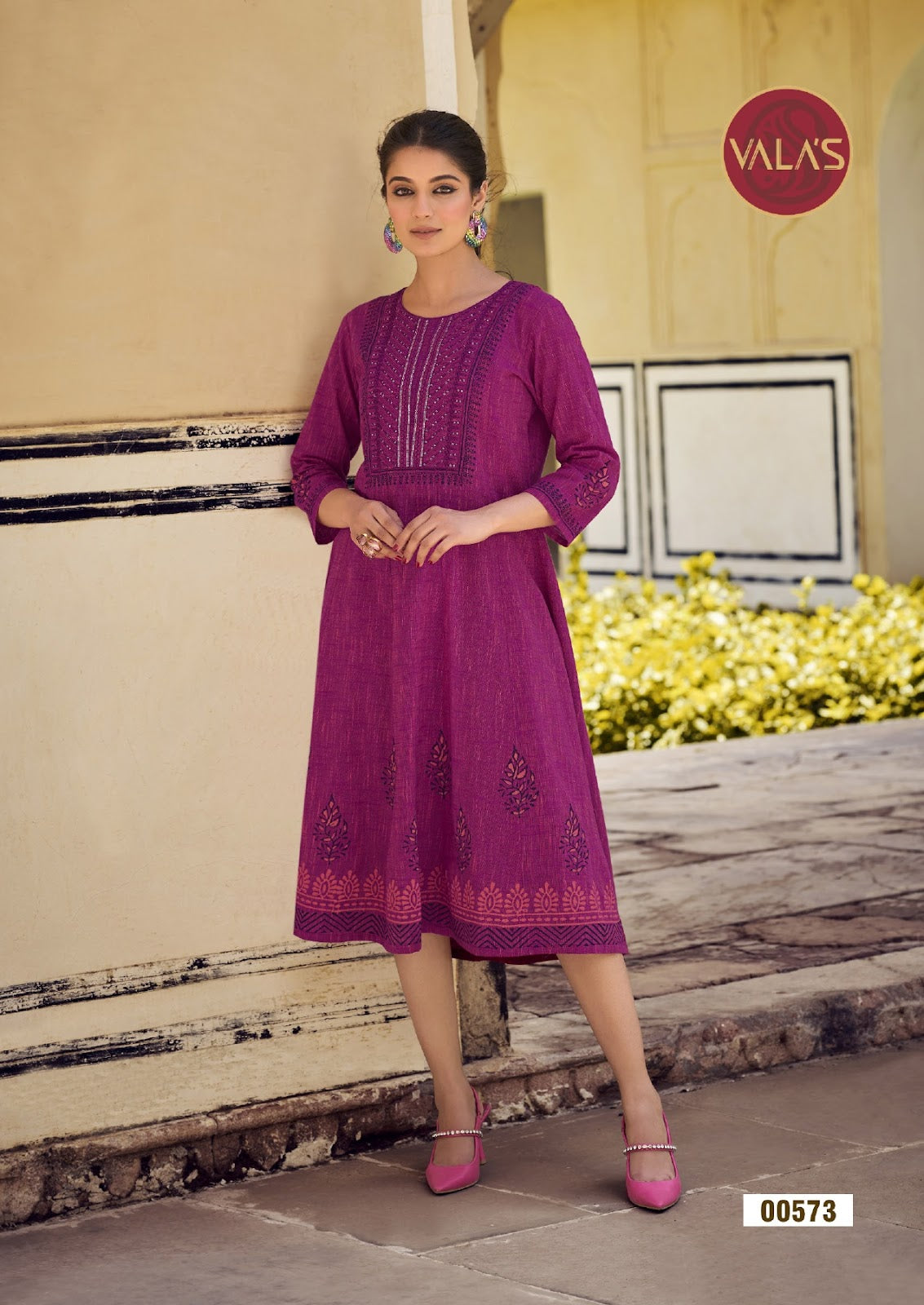 Handloom anarkali kurtis sales
