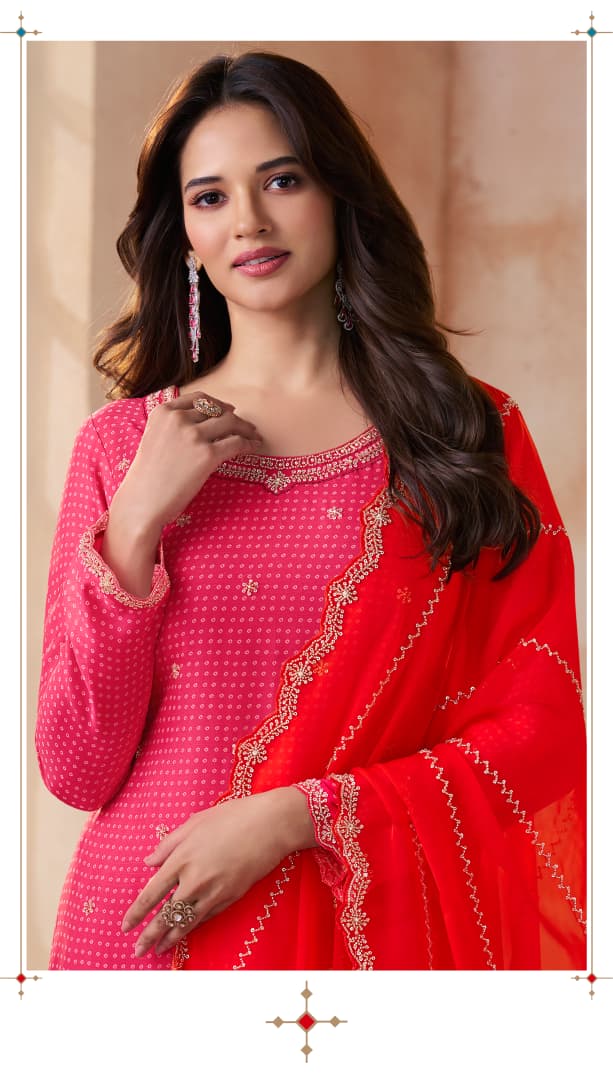 Mishka Kuleesh Vinay Fashion Llp Chiffon Organza Pant Style Suits Supplier Ahmedabad