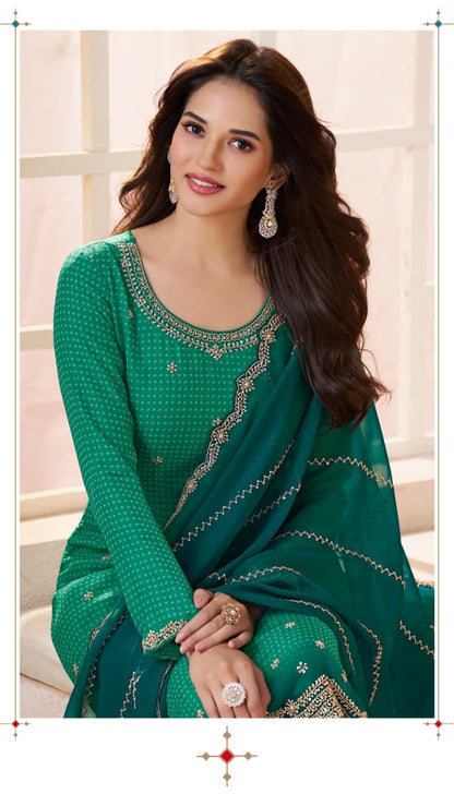 Mishka Kuleesh Vinay Fashion Llp Chiffon Organza Pant Style Suits Supplier Ahmedabad