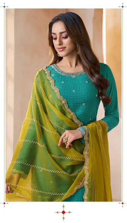 Mishka Kuleesh Vinay Fashion Llp Chiffon Organza Pant Style Suits Supplier Ahmedabad