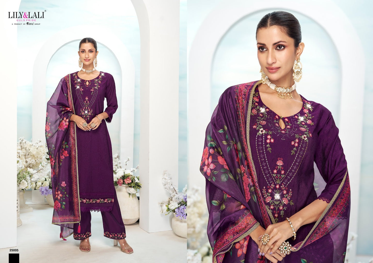 Mishka Lily Lali Viscose Silk Readymade Plazzo Style Suits Manufacturer Ahmedabad