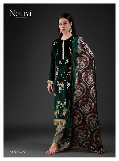 Mishka Netra Velvet Suits Wholesaler India