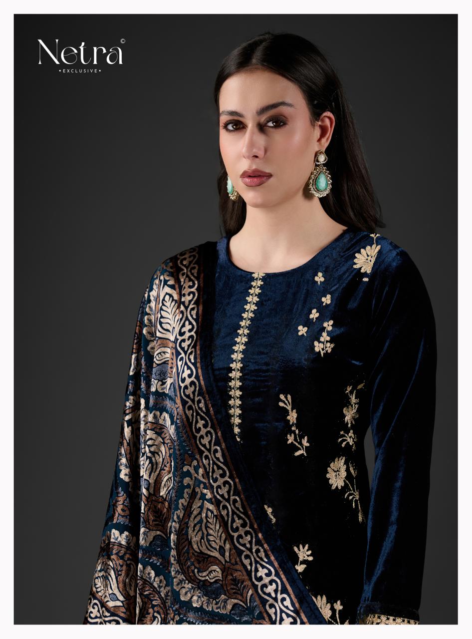 Mishka Netra Velvet Suits Wholesaler India