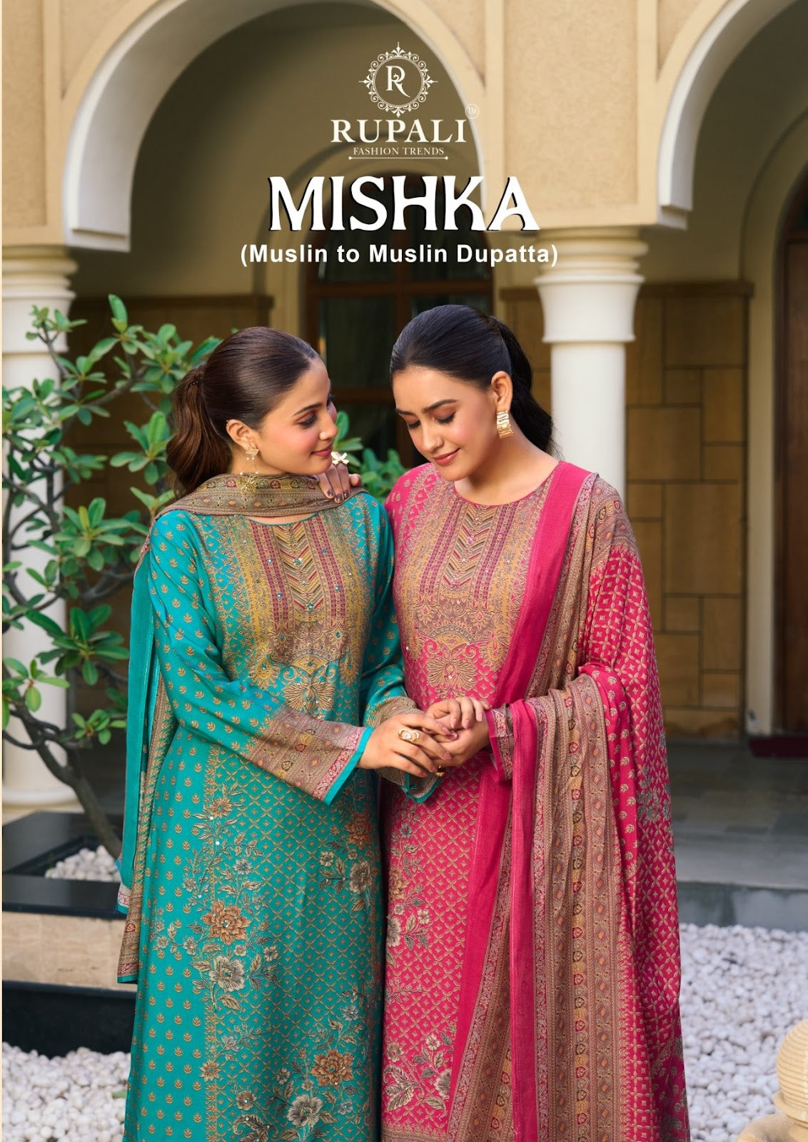 Mishka Rupali Viscose Muslin Pant Style Suits Wholesale