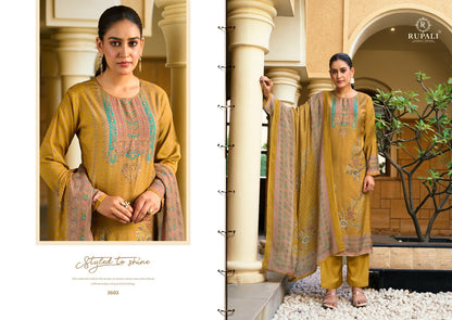 Mishka Rupali Viscose Muslin Pant Style Suits Wholesale