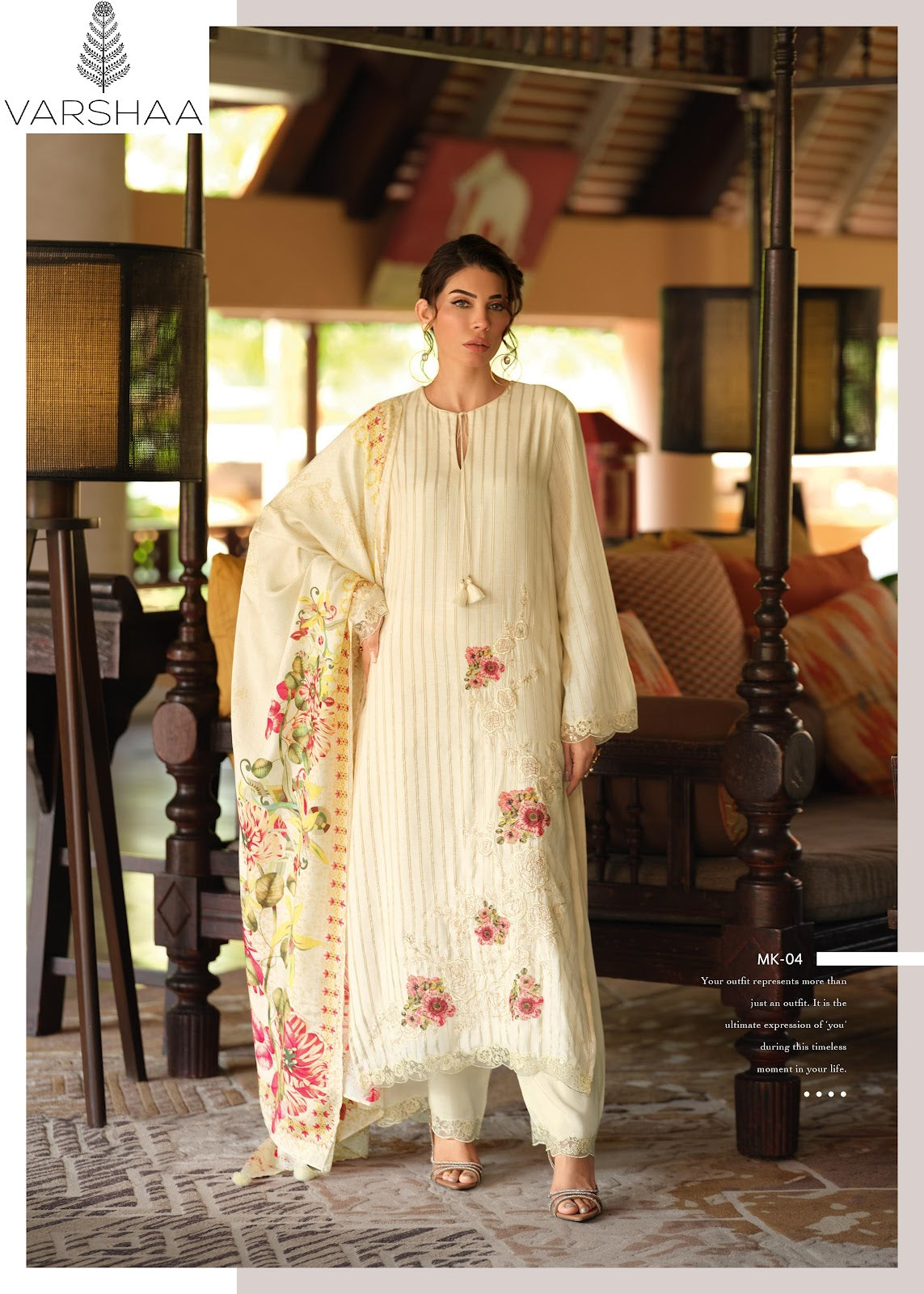 Mishka Varshaa Viscose Muslin Pant Style Suits Wholesale Price