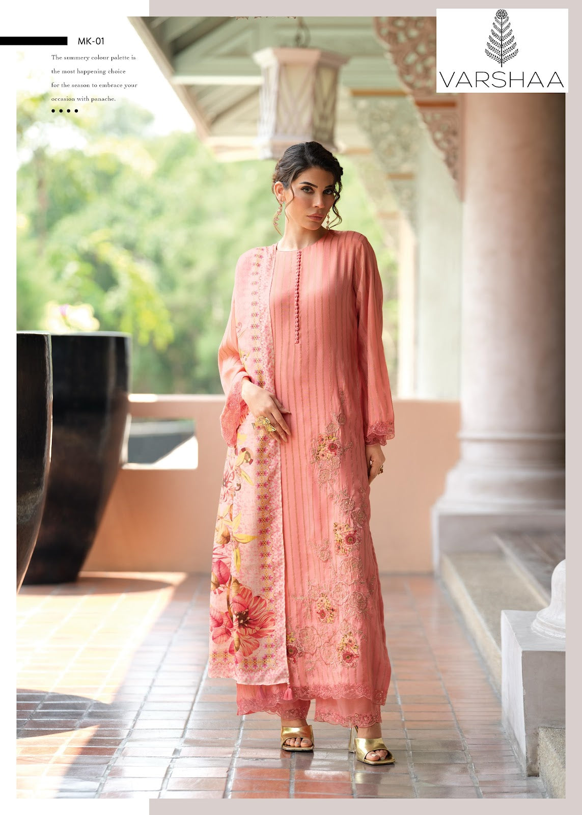 Mishka Varshaa Viscose Muslin Pant Style Suits Wholesale Price