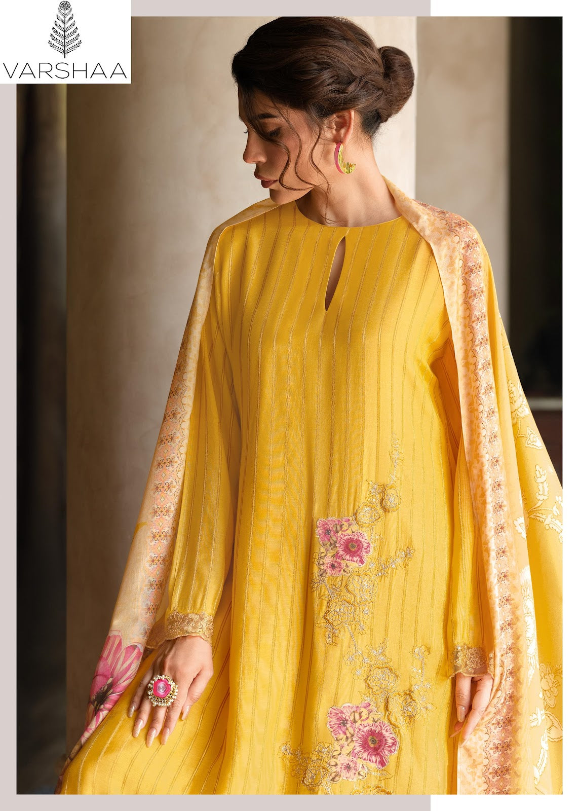 Mishka Varshaa Viscose Muslin Pant Style Suits Wholesale Price