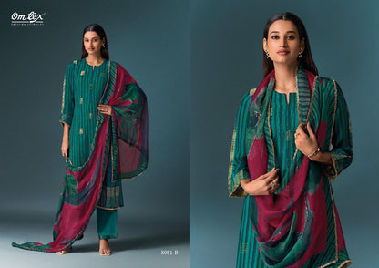 Mishqe 8081 Omtex Jacquard Pant Style Suits Exporter India