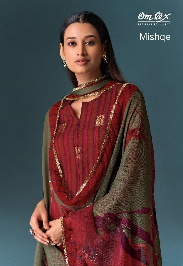 Mishque Omtex Jacquard Pant Style Suits Wholesale Price