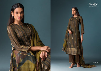Mishque Omtex Jacquard Pant Style Suits Wholesale Price