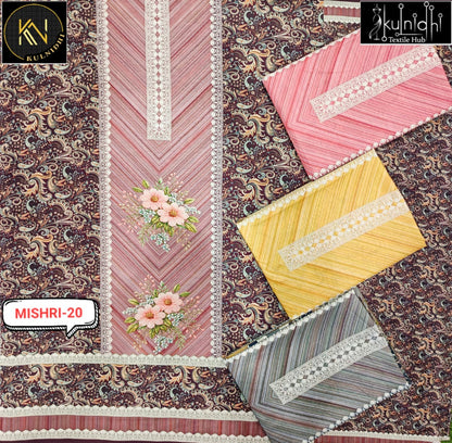 Mishri Kulnidhi Pure Maslin Salwar Suits Supplier Ahmedabad
