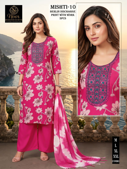 Mishti Globe Berlin Readymade Plazzo Style Suits Wholesaler Ahmedabad