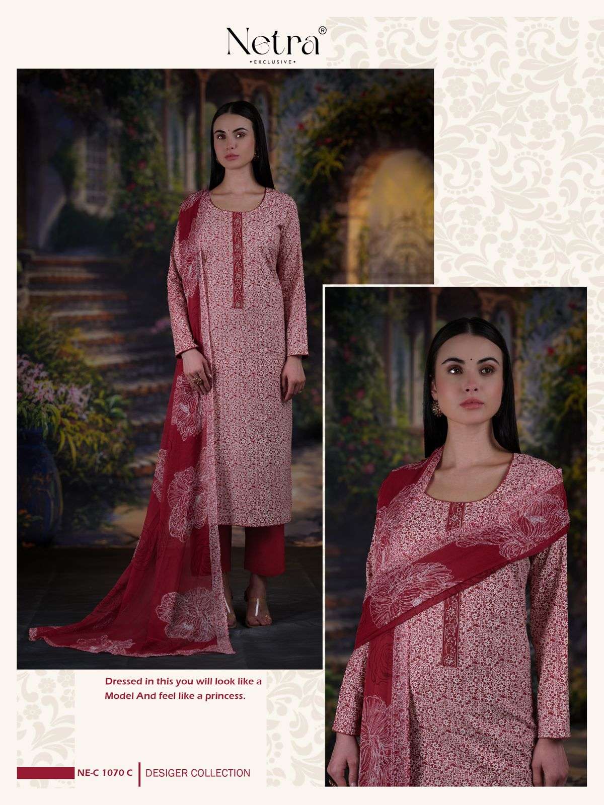 Mishti Netra Premium Cotton Pant Style Suits Wholesaler India