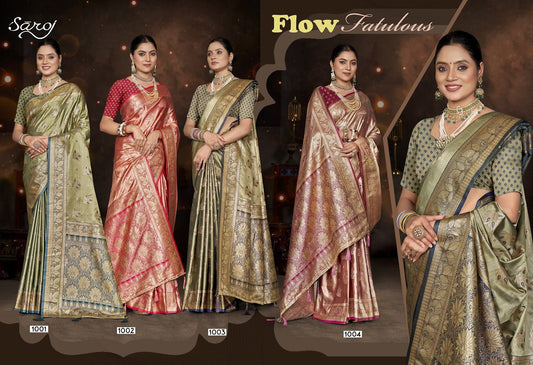 Mishti Satin Silk Vol 10 Saroj Sarees Wholesale