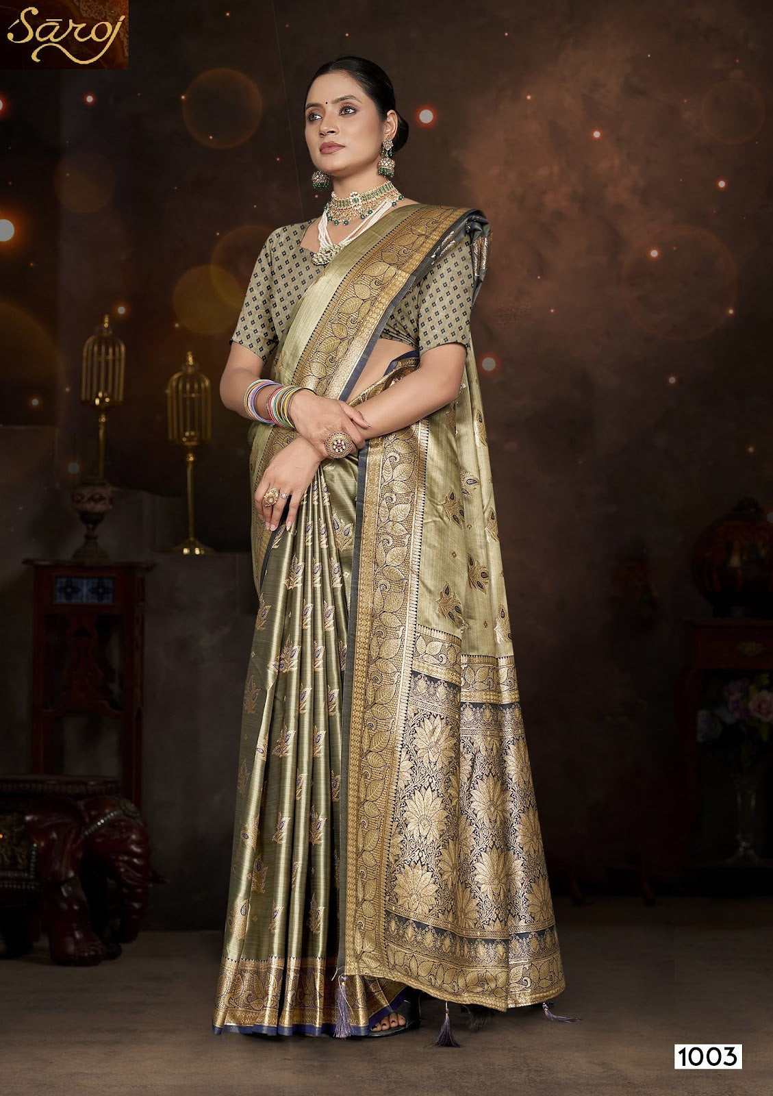 Mishti Satin Silk Vol 10 Saroj Sarees Wholesale